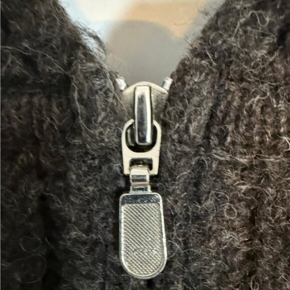 Sarah Spencer 100% Wool Zip Hoodie Sweater - Size M - Made in Australia - Picture 8 of 10